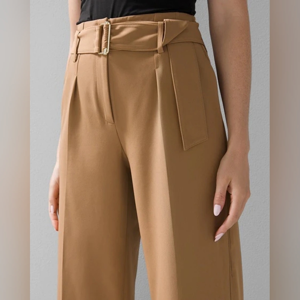 WHBM High Rise Wide Leg Pants